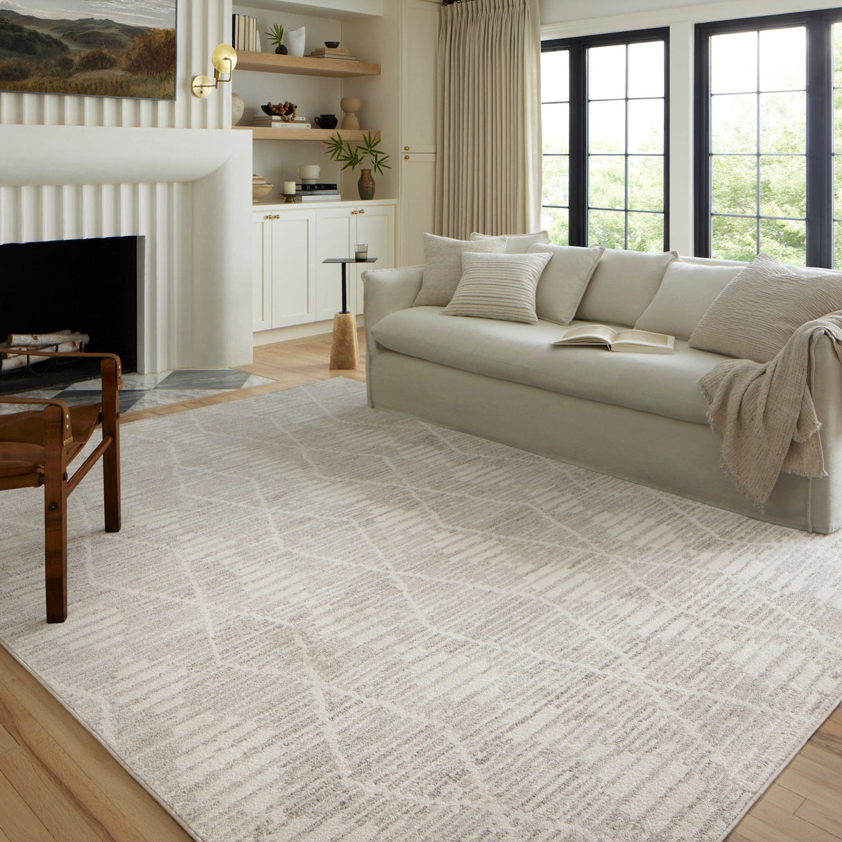 Loloi Kamala Rug - Ivory/Charcoal Rugs