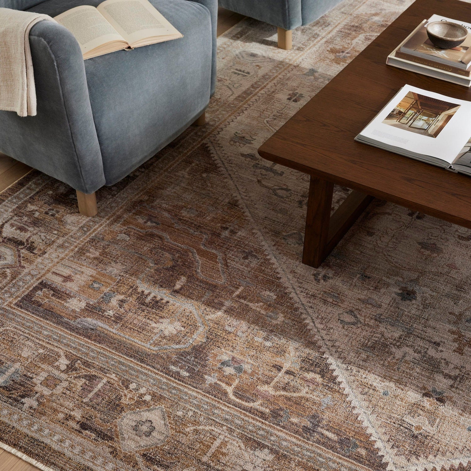 Lyra Rug - Natural/Mocha – Meadow Blu