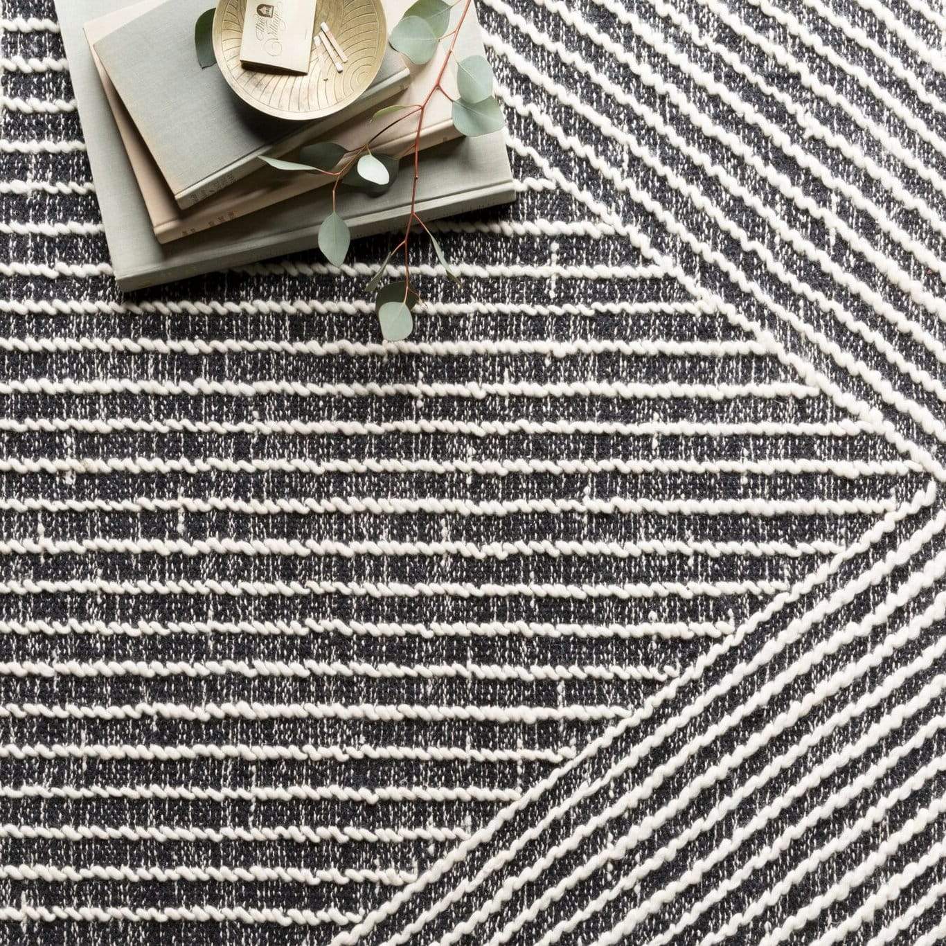 Loloi Magnolia Home Newton Rug Charcoal/Ivory Meadow Blu