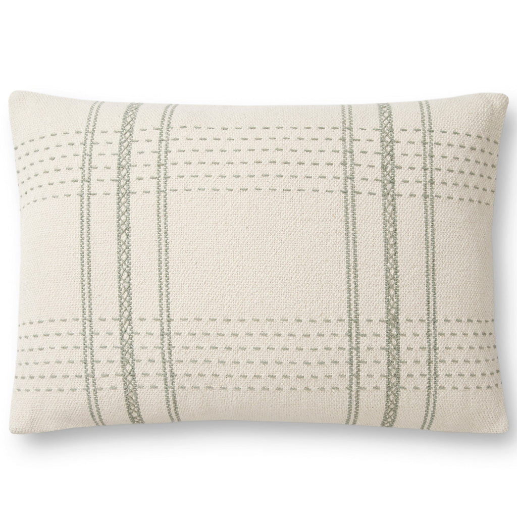 Loloi White 13x35 Rectangular Throw Pillow