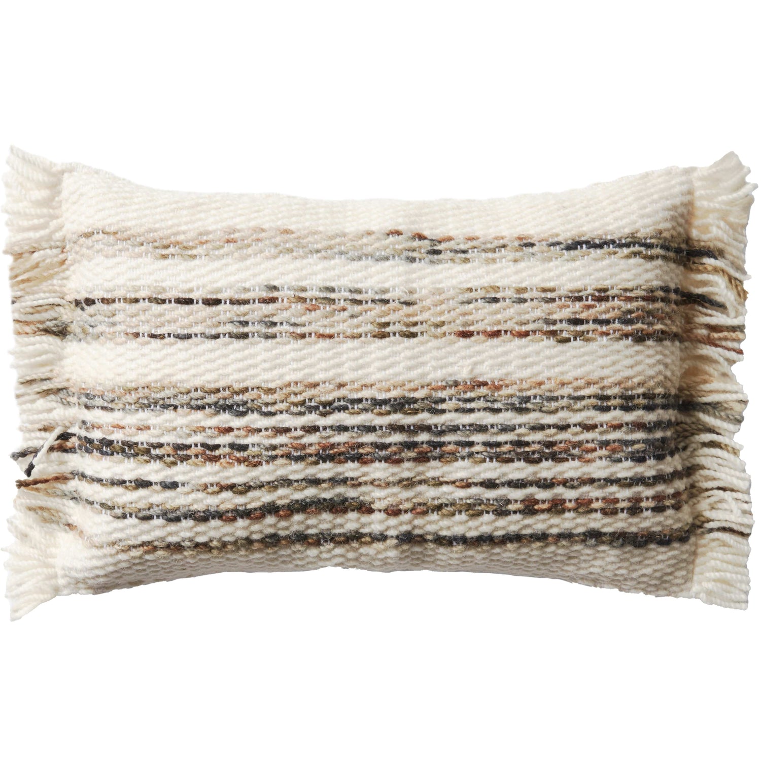 Loloi Magnolia Home Pillow Natural/Multi Meadow Blu