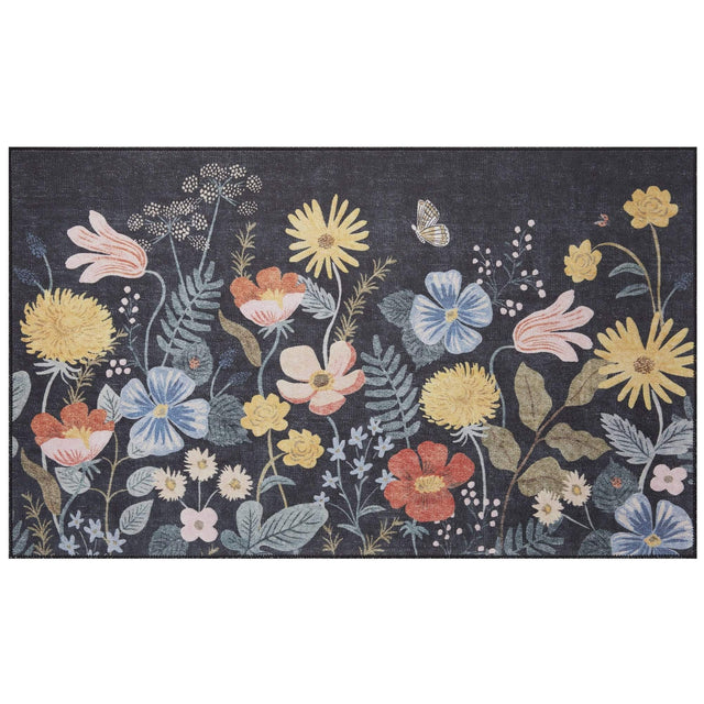 Loloi Rifle Paper Co. Atelier Rug - Strawberry Fields Black Rugs
