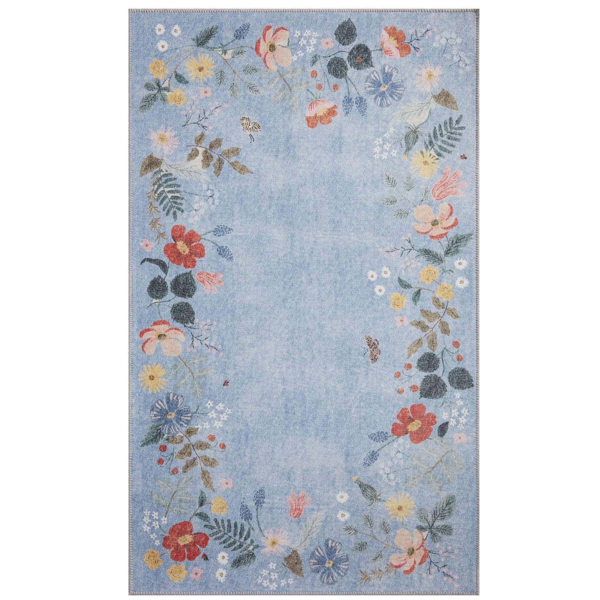 証明書付き STRAWBERRY FIELD ストロベリー・フィールズ レンガ Atelier Strawberry Fields Rug – Meadow Blu