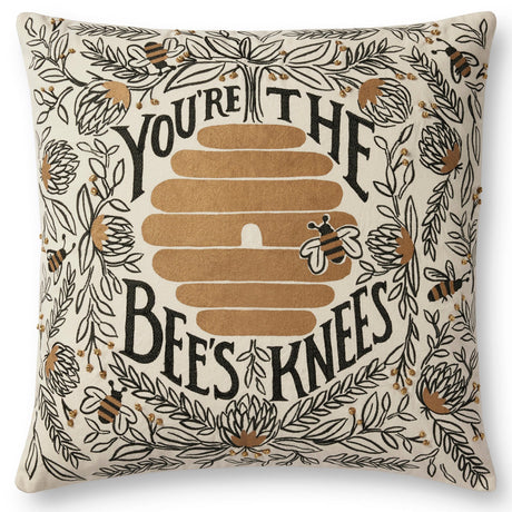 Loloi Rifle Paper Co. Bee's Knees Pillow Pillows