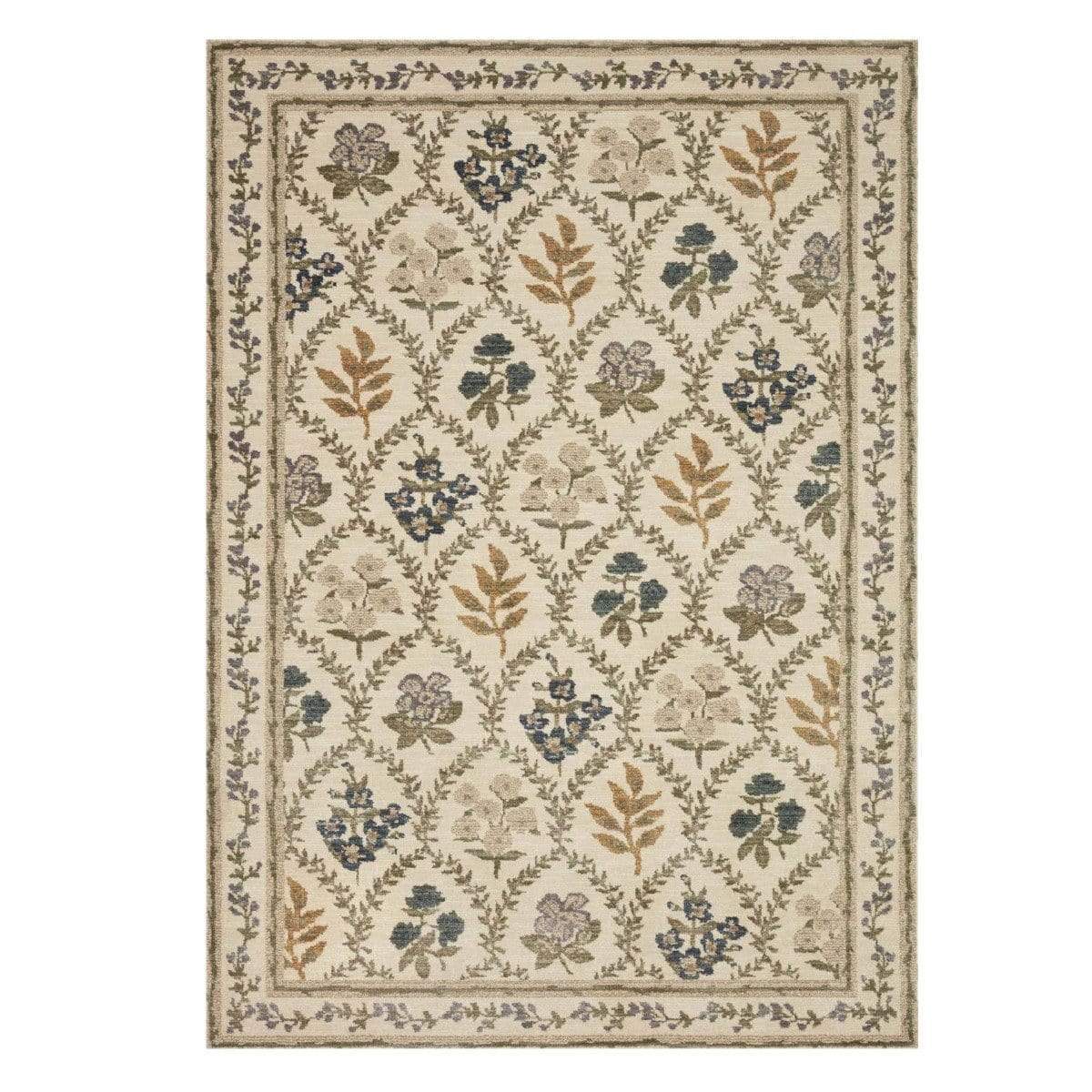 Loloi Rifle Paper Co. Hawthorne Rug - Navy Rugs loloi-FIORFIO-04IV00320R