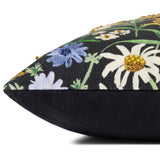 Loloi Rifle Paper Co. Wildflowers Black Pillow Pillows