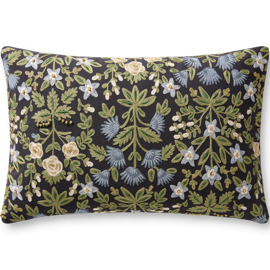 Loloi Rifle Paper Co. Pillow Wildflowers Meadow Blu