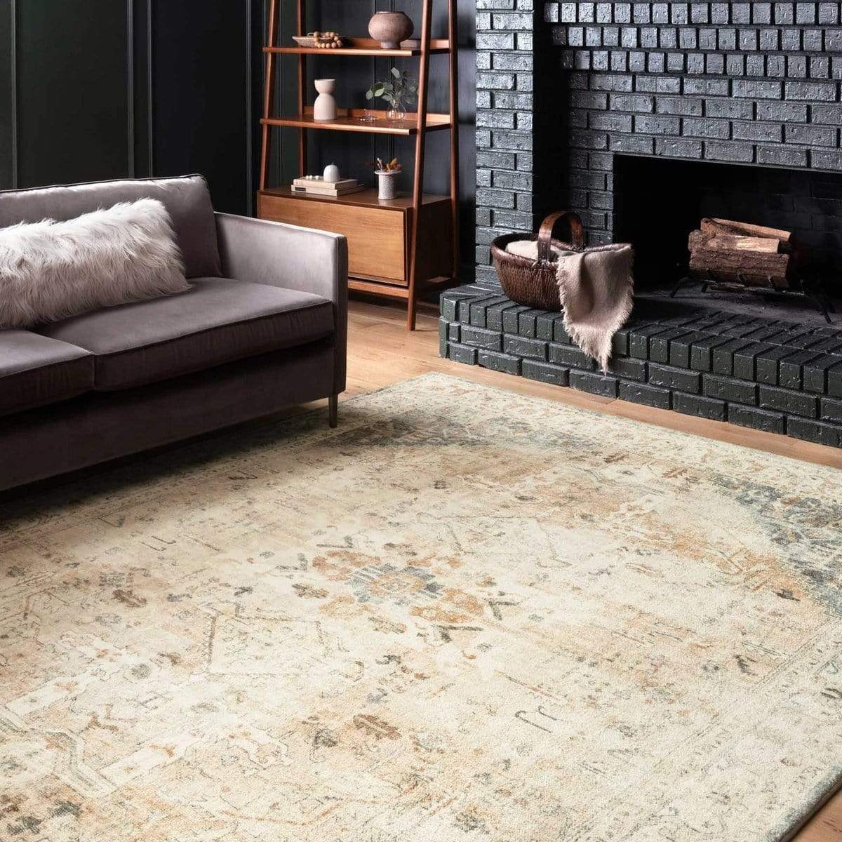 Loloi Rosette Rug - Clay/Ivory Rugs