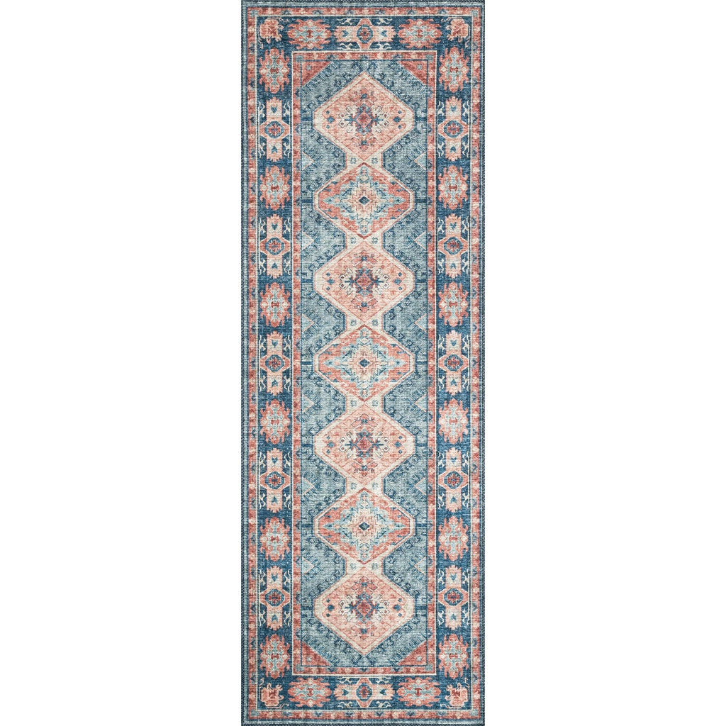Loloi Skye Rug Turquoise/Terracotta Meadow Blu