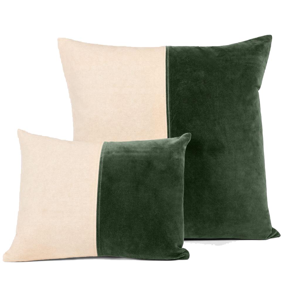 Forest green decorative pillows sale