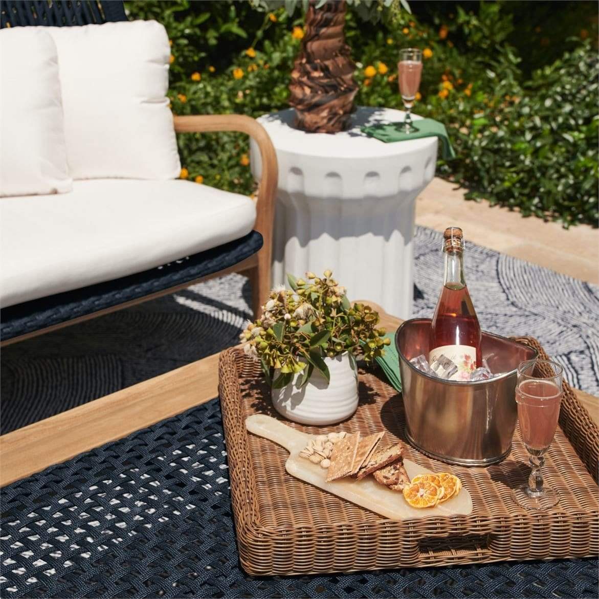 Outdoor tray on sale