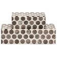 Made Goods Bentley Boxes - Chiseled Horn Pillow & Decor made-goods-OBJBENTLEBXWHS2