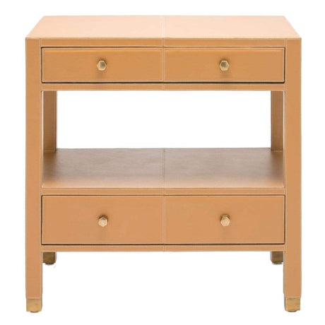 Made Goods Conner Double Nightstand - Dark Tan Furniture made-goods-FURCONNERNGDBLE