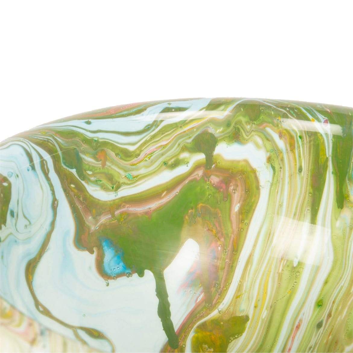 Made Goods Darva Bowl - Green Swirl Lacquered Resin Decor made-goods-OBJDARVABWGN