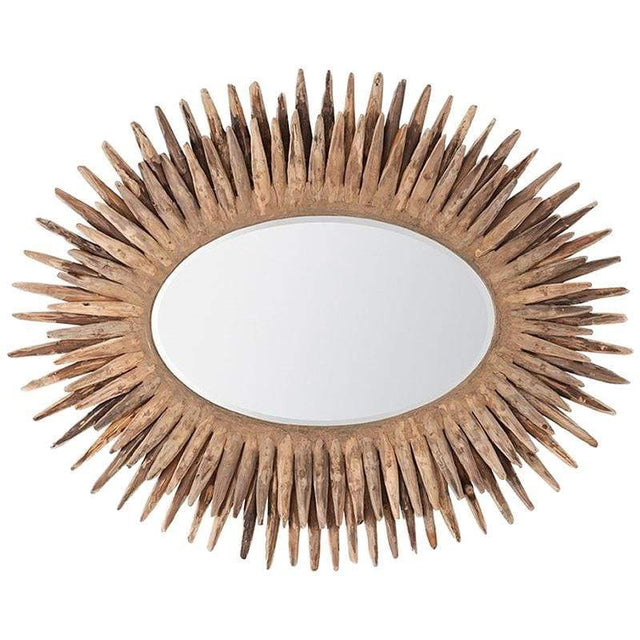 Made Goods Donatella Oval Mirror - Natural Wood Wall Made-Goods-Donatella-Oval-Mirror-Natural-Wood