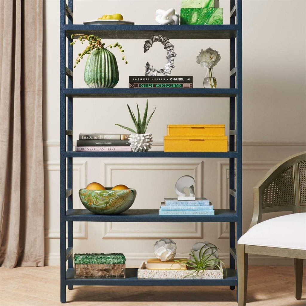 Made Goods Jake Narrow Bookcase Meadow Blu