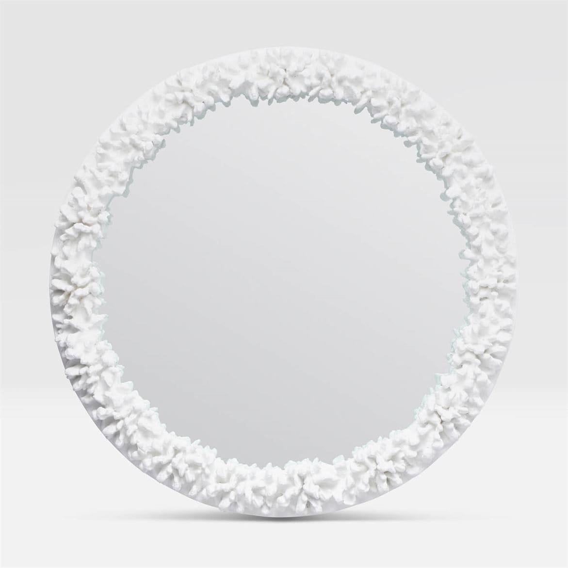Made Goods Ophelia Round Mirror - White Wall