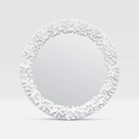 Made Goods Ophelia Round Mirror - White Wall