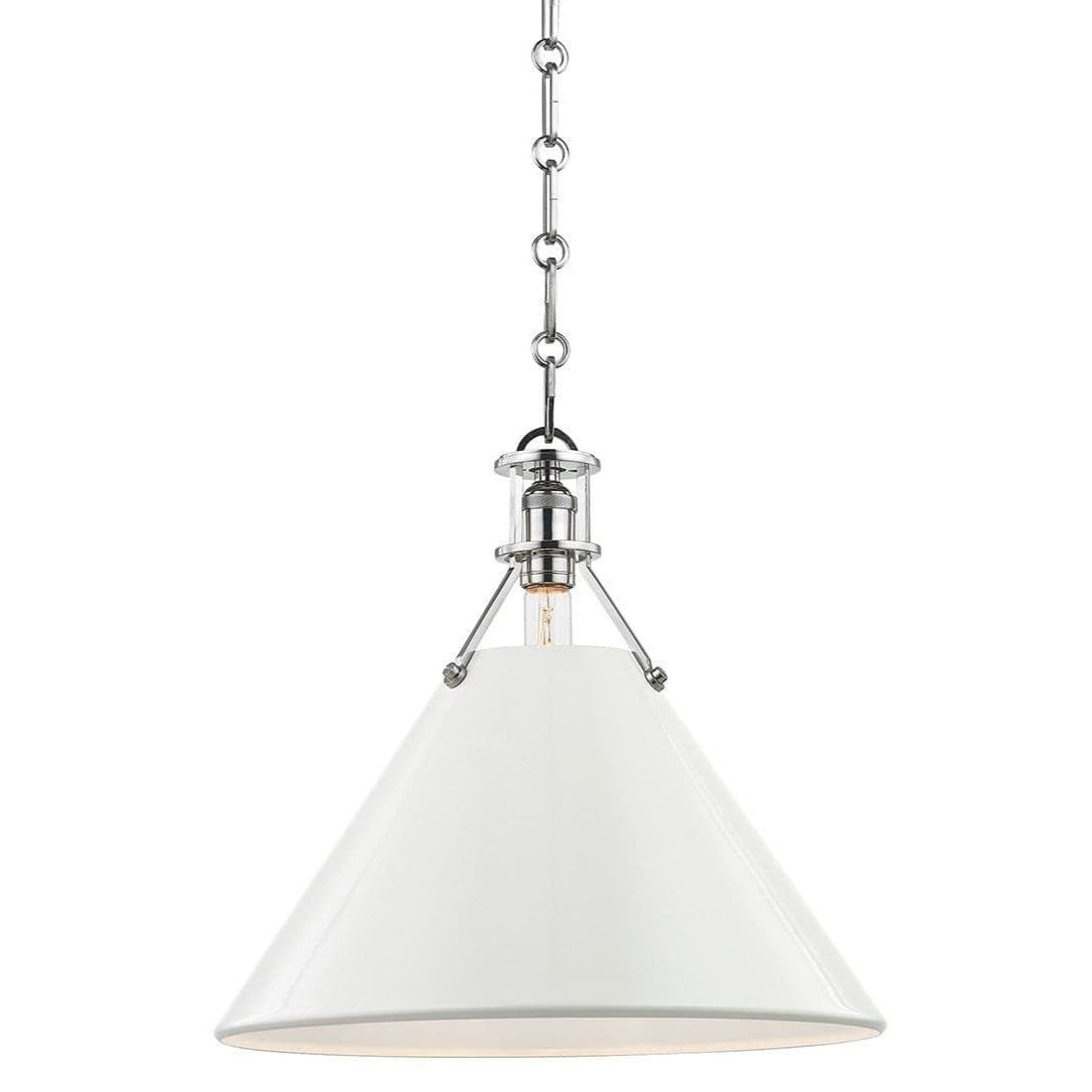 Mark D. Sikes Painted No. 2 Pendant - Off White Lighting hudson-valley-MDS352-PN/OW 806134876692