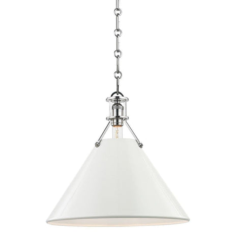 Mark D. Sikes Painted No. 2 Pendant - Off White Lighting hudson-valley-MDS352-PN/OW 806134876692