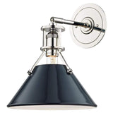 Mark D. Sikes Painted No. 2 Sconce - Darkest Blue Lighting hudson-valley-MDS350-PN/DBL 00806134876562