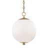 Mark D. Sikes Sphere No. 1 Pendant - Aged Brass Lighting hudson-valley-MDS700-AGB 806134876791