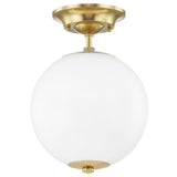 Mark D. Sikes Sphere No. 1 Semi-Flush Mount Lighting hudson-valley-MDS703-AGB