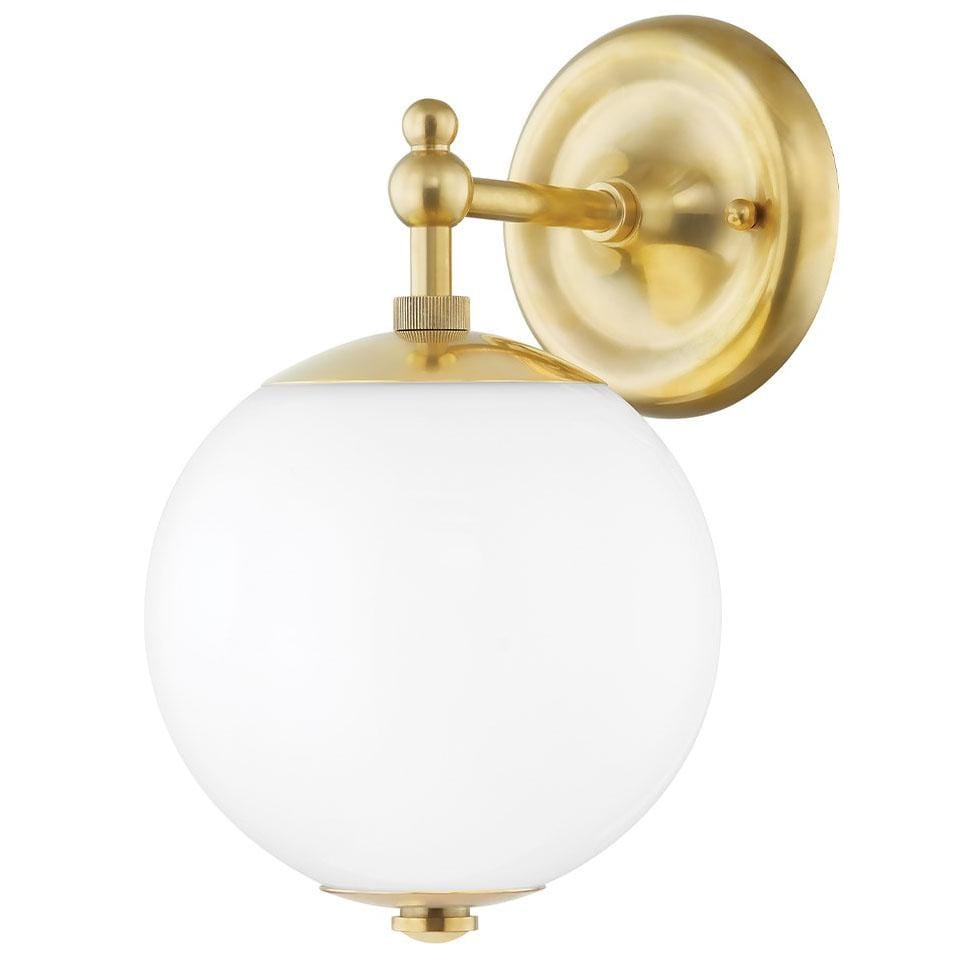 Mark D. Sikes Sphere No. 1 Wall Sconce Lighting hudson-valley-MDS702-AGB