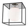 Mitzi Aira Flush Mount Lighting mitzi-H141501L-PN/BK