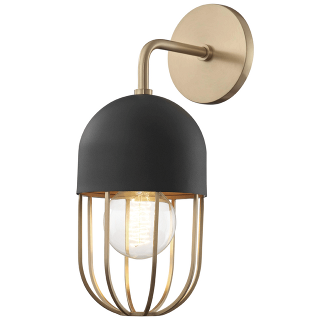 Mitzi Haley Wall Sconce Lighting mitzi-H145101-AGB-BK 00806134837396