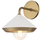 Mitzi Marnie Wall Sconce - Aged Brass/White Lighting mitzi-H139101-AGB-WH