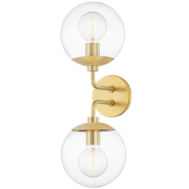 Mitzi Meadow Double Wall Sconce Lighting mitzi-H503102-AGB 806134004309