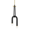 Mitzi Whit Pendant - Aged Brass and Black Lighting mitzi-H382702-AGB/BK 806134900748