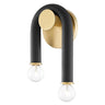 Mitzi Whit Wall Sconce - Aged Brass and Black Lighting mitzi-H382102-AGB/BK 806134901820