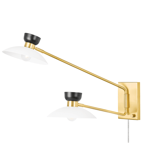 Mitzi Whitley Plug-In Sconce Lighting mitzi-HL481202-AGB