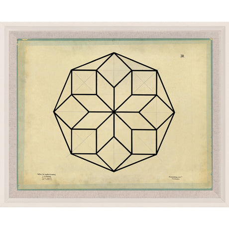 Natural Curiosities Jean Baptiste Geometrics Pillow & Decor Natural Curiosities-Jean-Baptiste-Geometrics-5-wood-frame