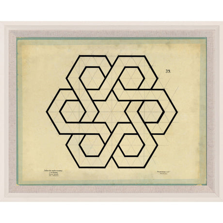 Natural Curiosities Jean Baptiste Geometrics Pillow & Decor Natural Curiosities-Jean-Baptiste-Geometrics-7-wood-frame