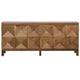 Noir 3 Door Quadrant Sideboard - Washed Walnut Furniture Noir-GCON231DW-3 00842449104464