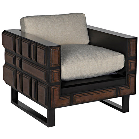 Noir Bonfantini Chair Furniture noir-SOF326-WHT 00842449133693