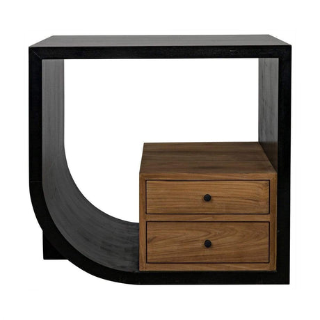 Noir Burton Side Table - Left Furniture noir-GTAB848HB-L 00842449123014