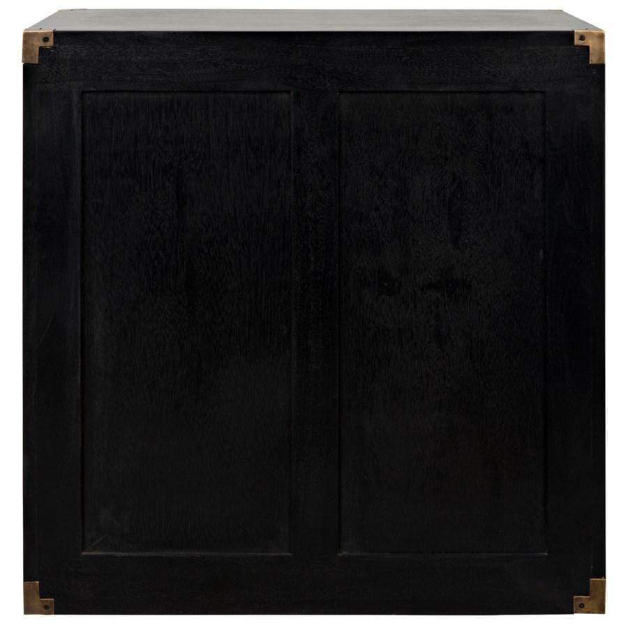 Noir Campaign Chest Furniture noir-GTAB901P 00842449126459