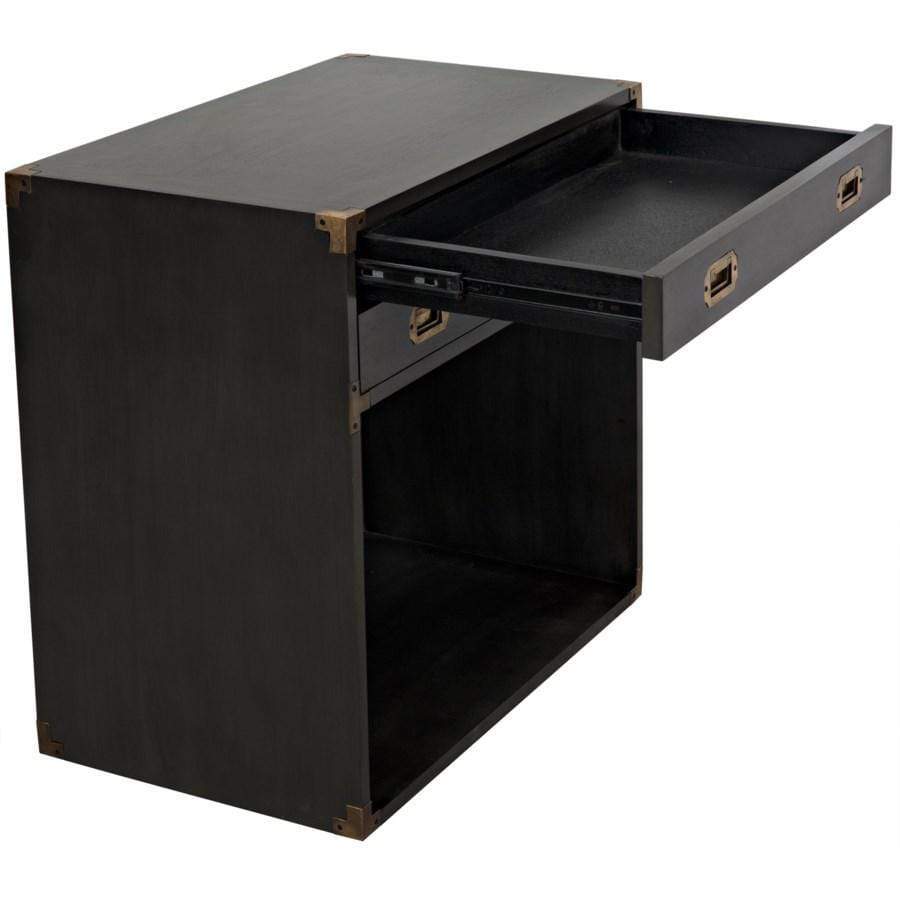 Noir Campaign Chest Furniture noir-GTAB901P 00842449126459