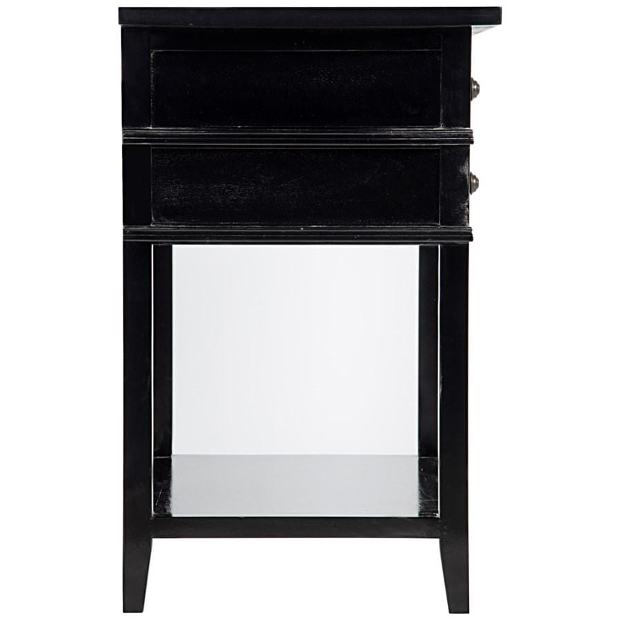 Noir Colonial 2-Drawer Side Table Furniture