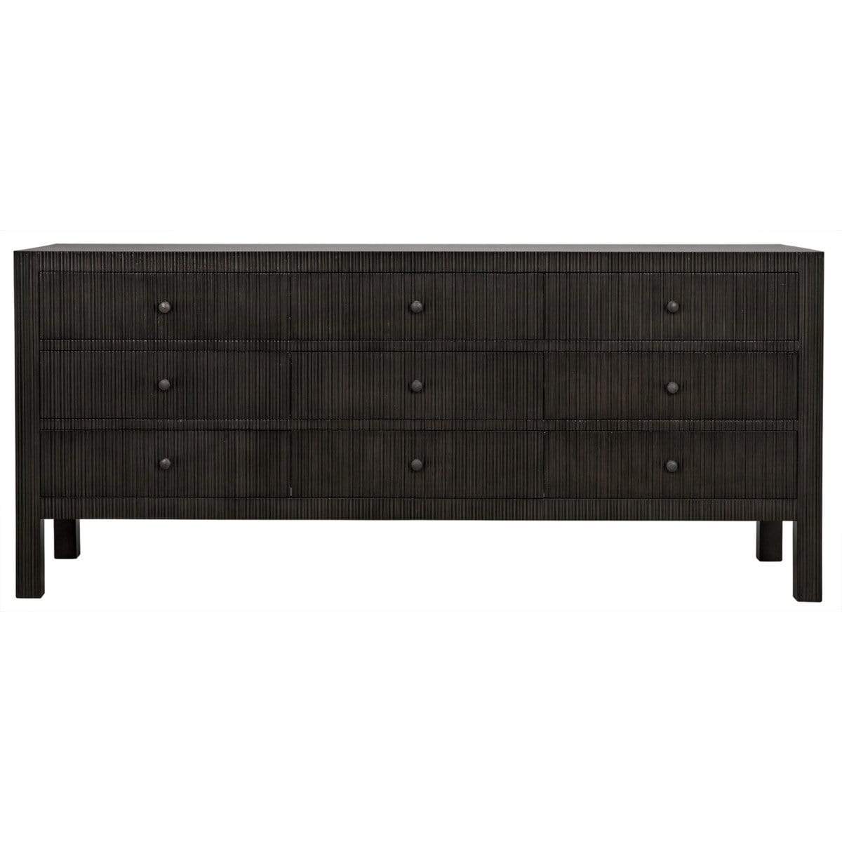 Conrad 9 Drawer Dresser - Pale - Noir Conrad 9 Drawer Dresser - Pale - Noir