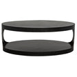 Noir Eclipse Oval Coffee Table Furniture Noir-GTAB132MT 00842449106789