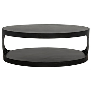 Noir Eclipse Oval Coffee Table – Meadow Blu