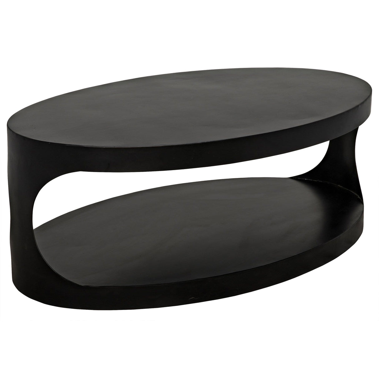 Noir Eclipse Oval Coffee Table Furniture Noir-GTAB132MT 00842449106789