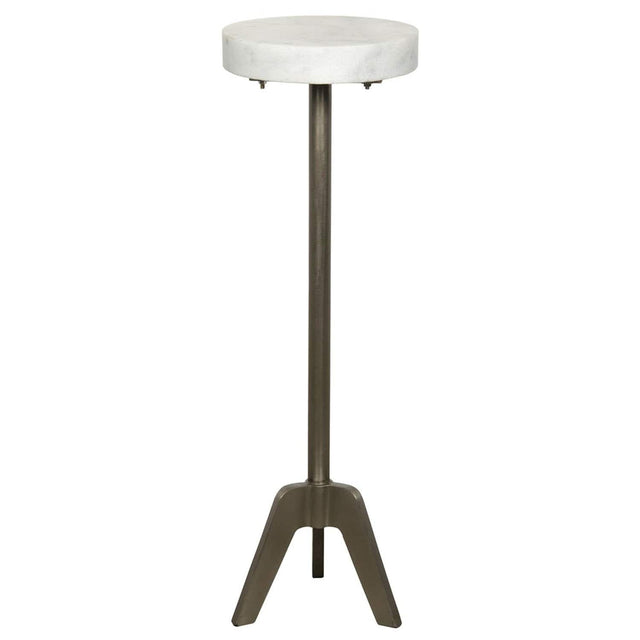 Noir Fiasco Side Table - Silver Furniture Noir-GTAB763ASV 00842449109650