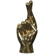 Noir Fingers Crossed Sculpture Decor Noir-AB-123BR 00842449100015