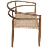 Noir Finley Chair W/Rattan Furniture Noir-GCHA212T 00842449103726